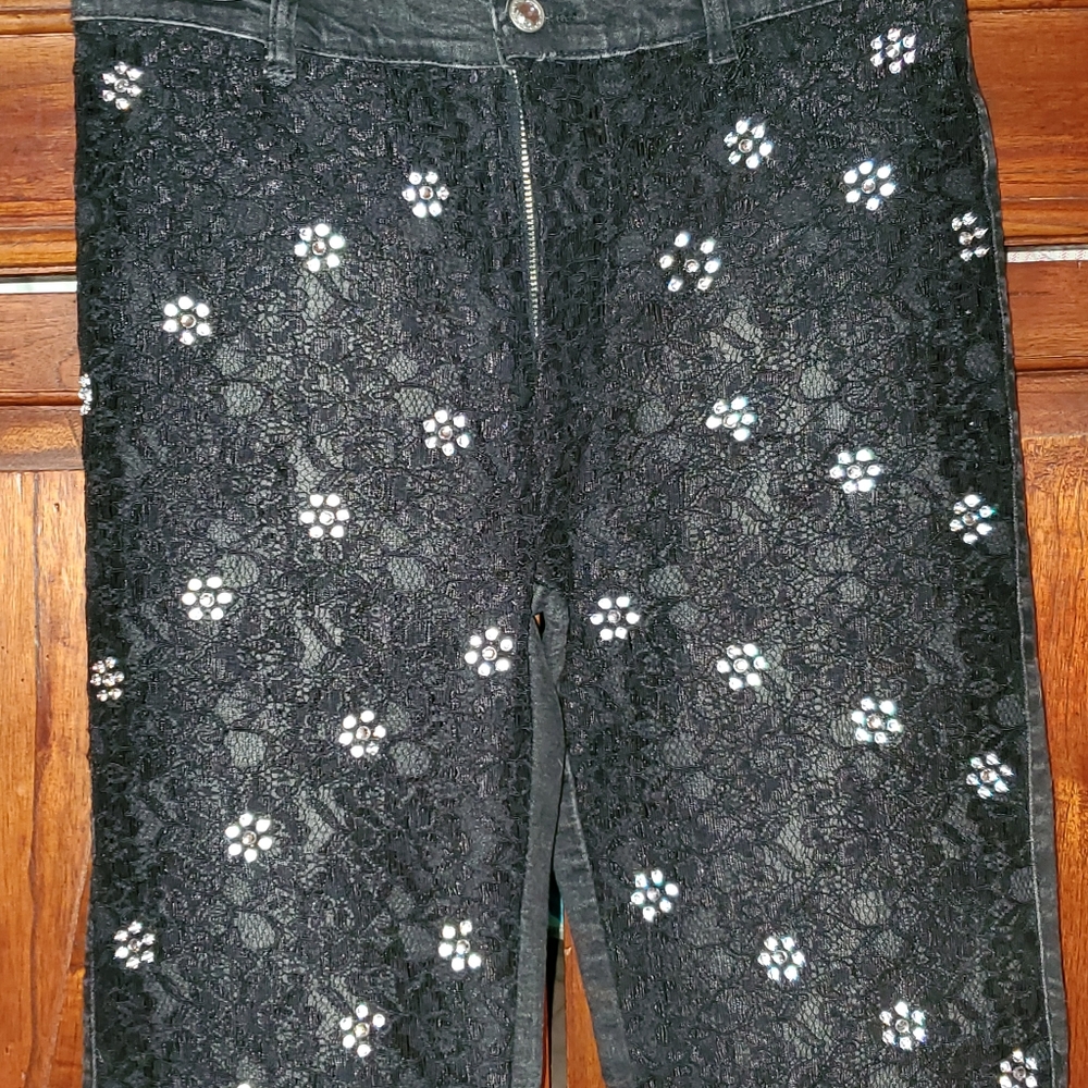 BRAZILROX Studded Lace Jeans